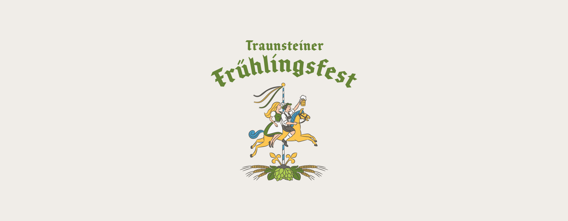 Neues Logo Frühlingsfest Traunstein, Volksfest, Markenauftritt Werbeagentur Murner Wagner